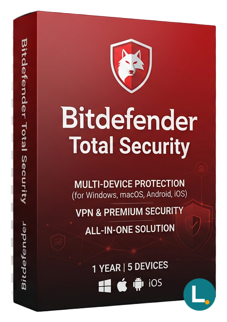 Bitdefender Total Security 3 device 1 device 1 year